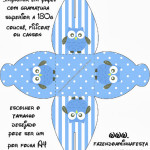Caixa Corujinha Azul para Meninos: