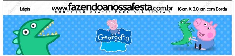 Kit Fnf George Pig Dinossauro Fazendo A Nossa Festa