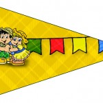 Bandeirinha Festa Junina Tema Copa do Mundo: