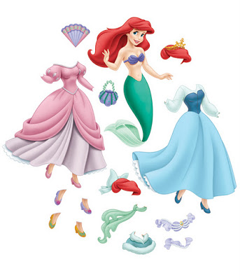 Bonecas Princesas para recortar e brincar!