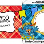 Envelope Cartão Agradecimento Galinha Pintadinha na Festa Junina: