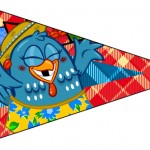 Bandeirinha Galinha Pintadinha na Festa Junina: