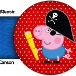Porta Guardanapos George Pig Pirata (Peppa Pig):