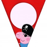 Bandeirinha Varalzinho George Pig Pirata (Peppa Pig):