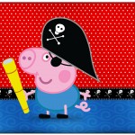 Rótulo Lata de Leite George Pig Pirata(Peppa Pig):