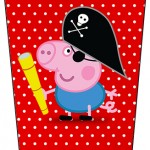 Bisnaga Flip Top George Pig Pirata (Peppa Pig):
