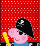 Tag Agradecimento George Pig Pirata (Peppa Pig):