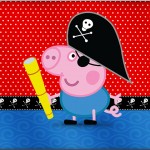Rótulo Tubetes George Pig Pirata (Peppa Pig):