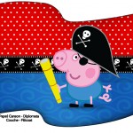 Bandeirinha Sanduiche George Pig Pirata (Peppa Pig):