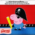 Rótulo Batom Garoto George Pig Pirata (Peppa Pig):