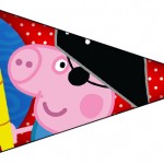 Bandeirinha Sanduiche George Pig Pirata (Peppa Pig):