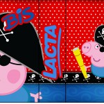 Rótulo Bis Duplo George Pig Pirata (Peppa Pig):