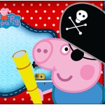 Convite Ingresso George Pig Pirata (Peppa Pig):
