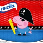 Rótulo Cremiho Nucita George Pig Pirata (Peppa Pig):
