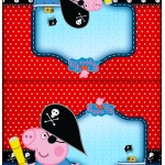 Cartão Agradecimento George Pig Pirata (Peppa Pig):