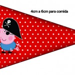 Bandeirinha George Pig Pirata (Peppa Pig):