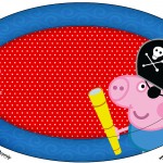 Placa George Pig Pirata (Peppa Pig):