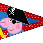 Bandeirinha George Pig Pirata (Peppa Pig):