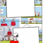 Cartão Agradecimento de Mesa Snoopy: