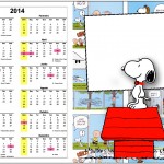 Convite Calendário 2014 Snoopy:
