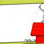 Convite, Moldura e Cartão Snoopy: