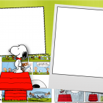 Convite, Moldura e Cartão Snoopy: