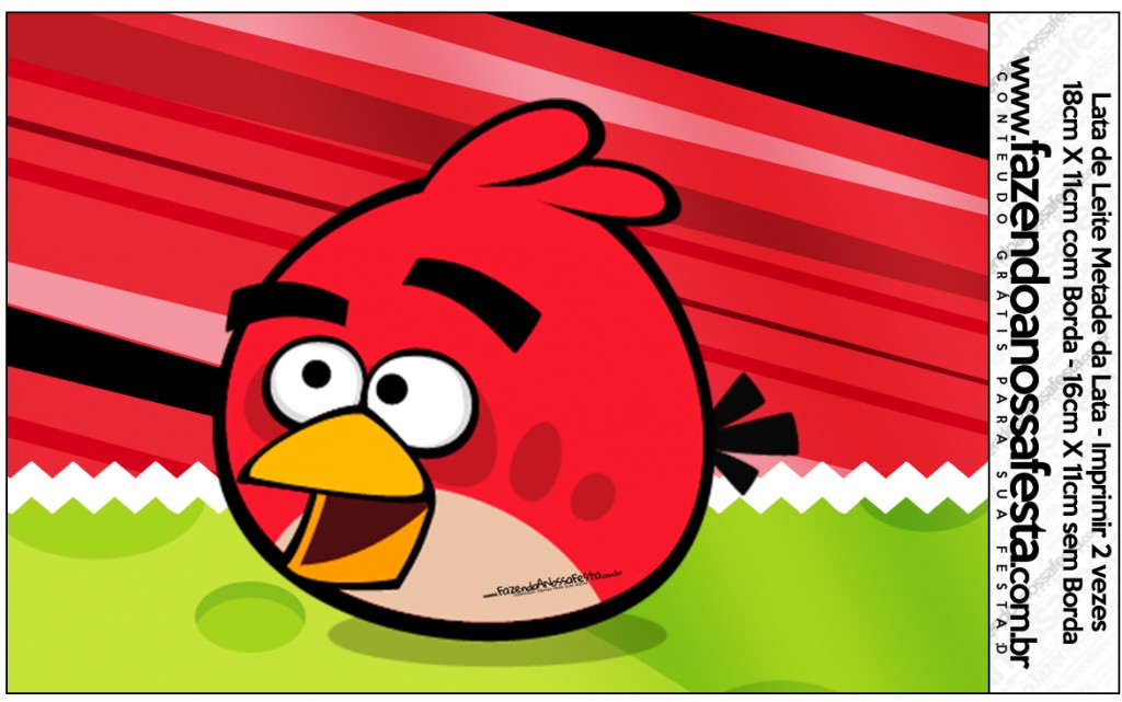 Kit Festa Digital Completo Angry Birds Fazendo A Nossa Festa