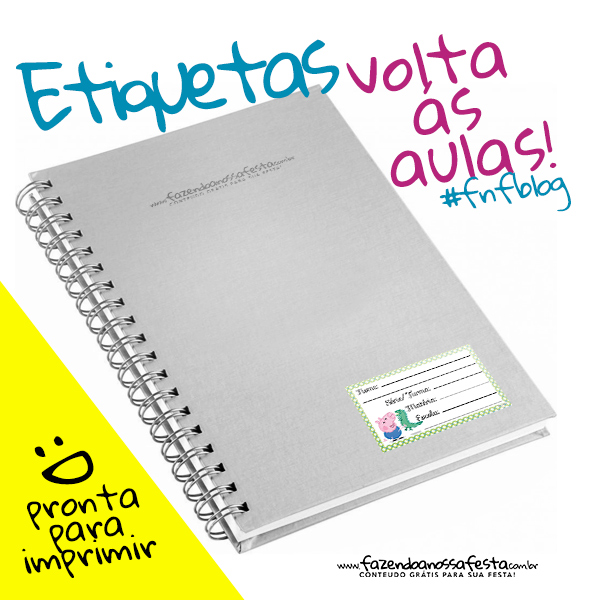 Etiqueta Escolar para Imprimir! Etiqueta Escolar para Imprimir!