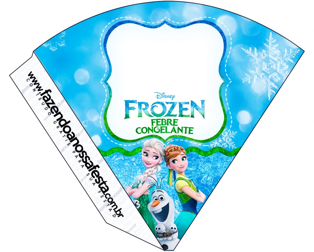 Cone Guloseimas Frozen Febre Congelante 2 Fazendo A Nossa Festa