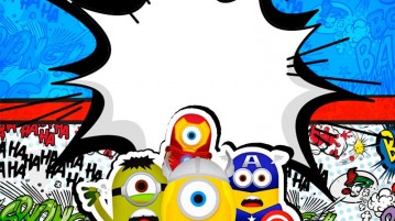 Kit Festa Minions Super-Heróis – Grátis para Imprimir Convite Kit Festa Minions Super-Heróis