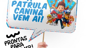Plaquinhas Divertidas Patrulha Canina – Grátis Plaquinhas Divertidas Patrulha Canina Modelo