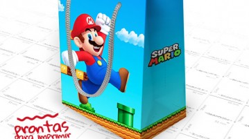 Sacolinhas Super Mario – Prontas para Imprimir Sacolinhas Super Mario Modelo