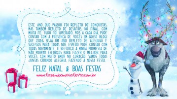Feliz Natal e Boas Festas 2016 Cartão Natal Fazendo a Nossa Festa 2016 !