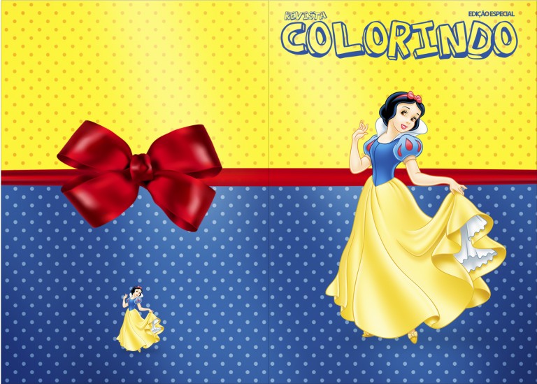 Revista Colorindo Festa Branca De Neve Fazendo A Nossa Festa