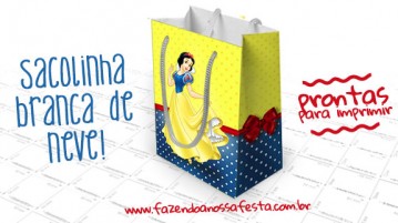 Sacolinha Branca de Neve – Grátis para Imprimir Sacolinha Branca de Neve para Imprimir