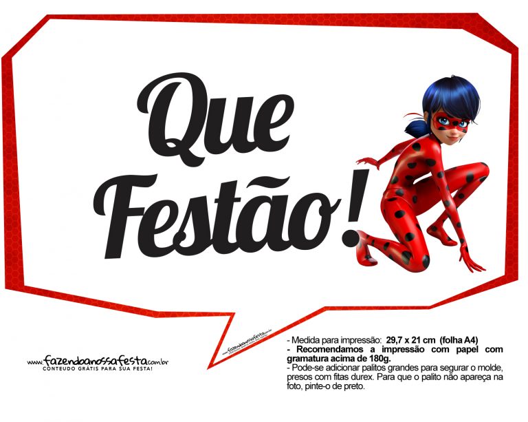 Plaquinhas Miraculous 21 Fazendo A Nossa Festa