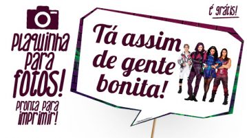 Plaquinhas divertidas Descendentes Plaquinhas divertidas descendentes modelo