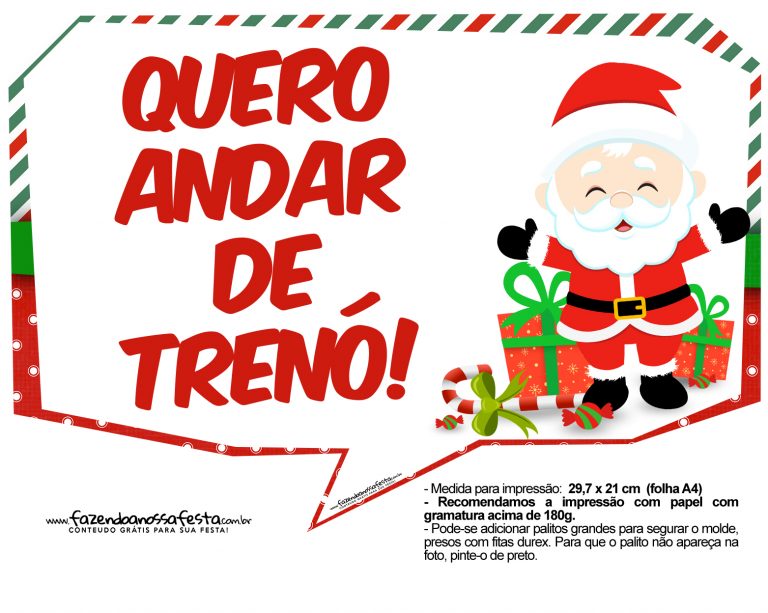 Plaquinhas Divertidas Natal Papai Noel Fazendo A Nossa Festa