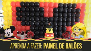 Painel de Balões para Festa Passo a Passo Aprenda a fazer Painel de Balões