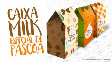 Caixa Milk de Páscoa Grátis para Imprimir Caixa Milk para Páscoa