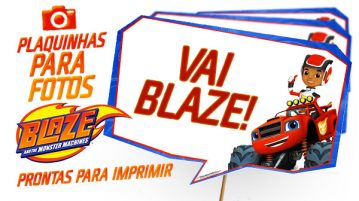 Plaquinha Blaze and the Monster Machines Grátis Plaquinha Blaze and the Monster Machines Modelo