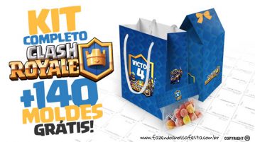 Clash Royale Kit Festa Grátis para Imprimir em Casa Clash Royale Kit Festa Fazendo a Nossa Festa