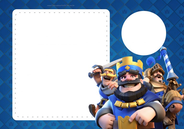 Convite Clash Royale Fazendo A Nossa Festa