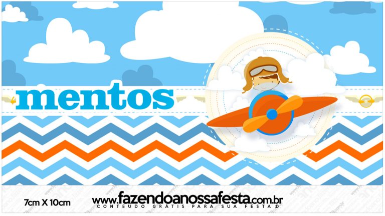 Rotulo Mentos Menino Aviador Fazendo A Nossa Festa