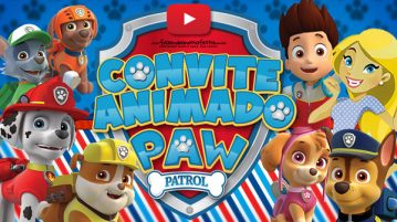 Convite Animado Virtual Patrulha Canina Grátis para Baixar Convite Animado Virtual Patrulha Canina