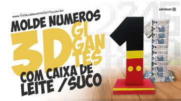 Moldes para Números com Caixa de Leite Grátis Faça em Casa Moldes para Números com Caixa de Leite