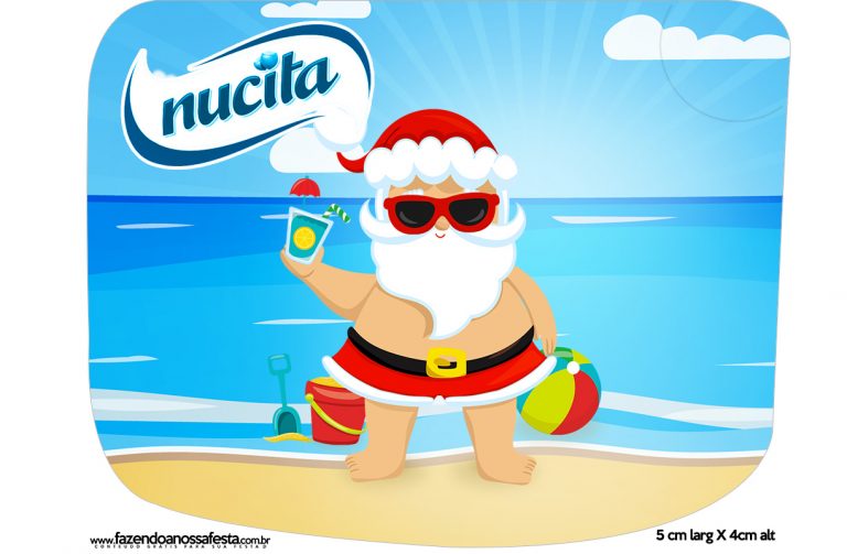 Rotulo Creminho Nucita Natal Tropical Fazendo A Nossa Festa