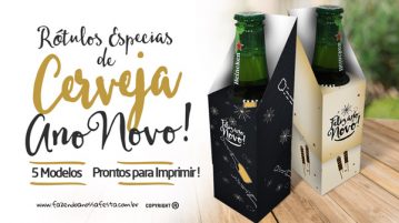Caixa Cerveja Long Neck para Ano Novo Grátis para Imprimir Caixa Cerveja Long Neck para Ano Novo