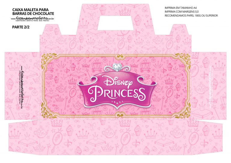 Caixa Maleta Para Pascoa Princesas Da Disney Fazendo A Nossa Festa