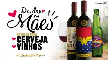 Rótulo Cerveja e Vinho para Dia das Mães Grátis para Imprimir Rotulo Cerveja e Vinho para Dia das Maes Modelo